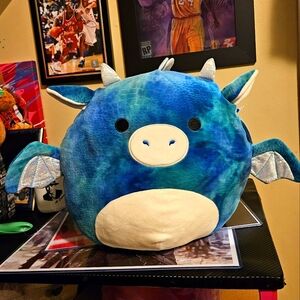 Dominic the Blue Dragon 14" Squishmallow NWT